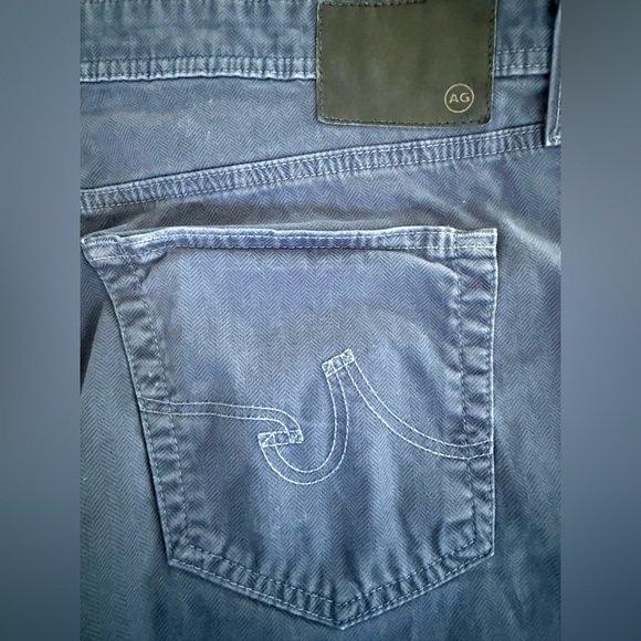 AG Adriano Goldschmied Everett Slim Straight Jeans 38x32 Navy Blue — Made in US - Picture 9 of 12